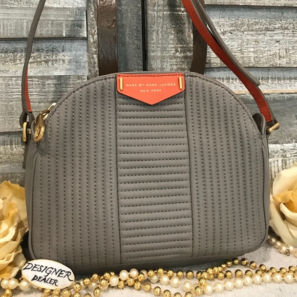 Marc By Marc Jacobs Handbags - MARC JACOBS 2 Toned Small Crossbody Gray Orange